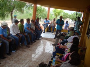 Fig.2- Apresentação do Projeto pelo Presidente da Associação Comunitária dos Pequenos Produtores de Iguaçu .